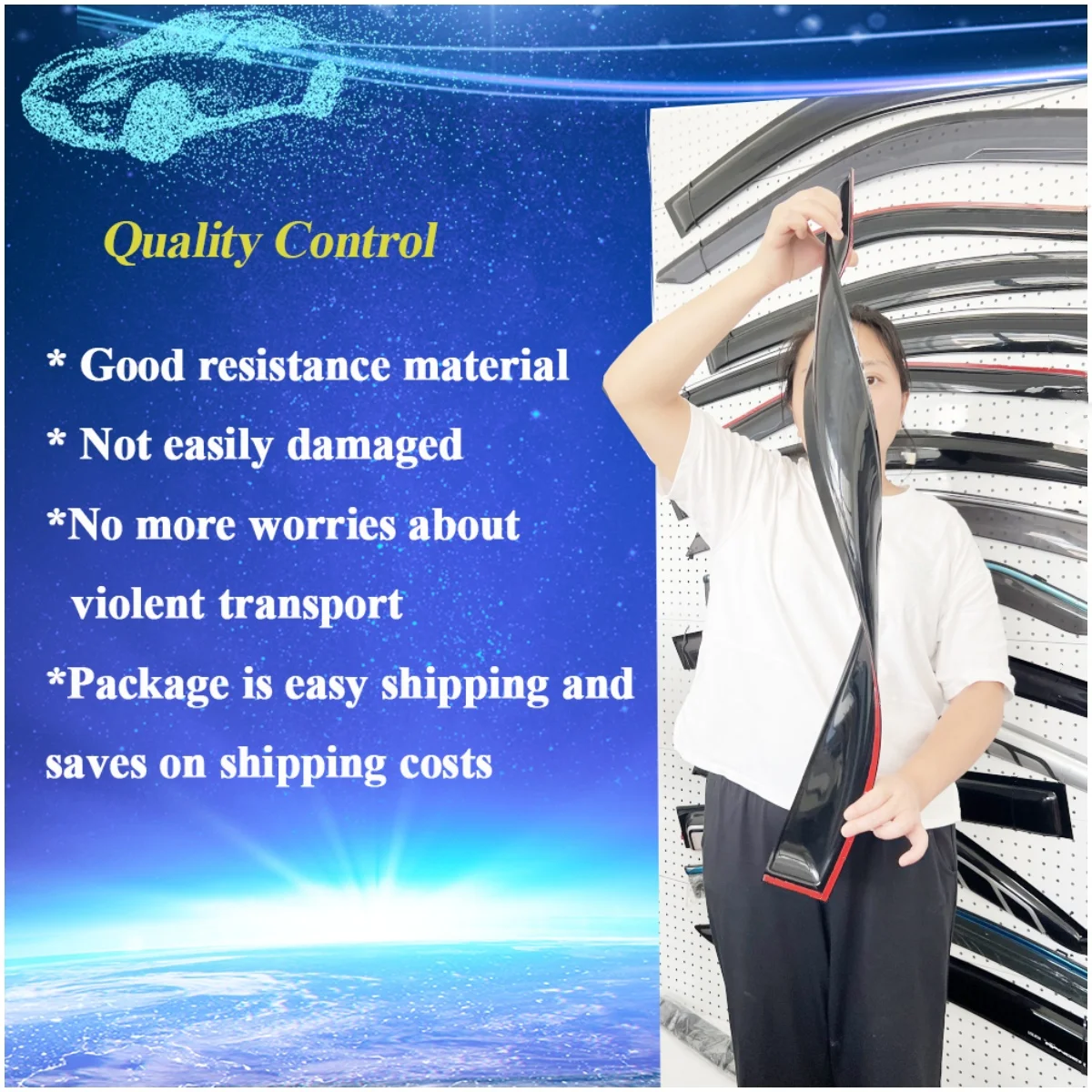 OEM Rain Gutter Guard 12-Year Factory Window Visor for Car Door Weather Shield Rain Guard for Ford Territory 2023