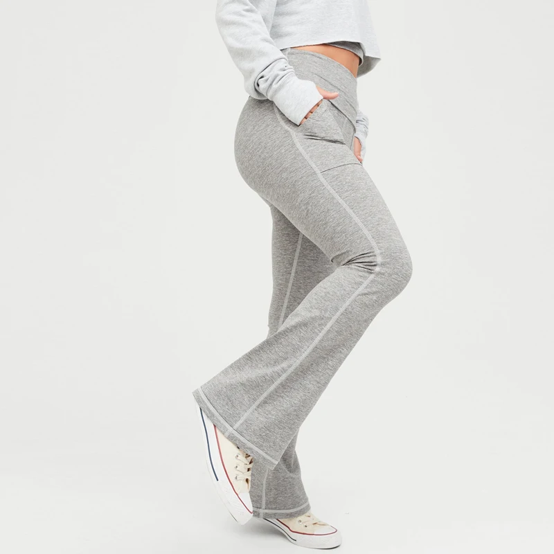 Custom Yoga Pants Plus Size Buttery Soft Scrunch Butt High Waist Wide