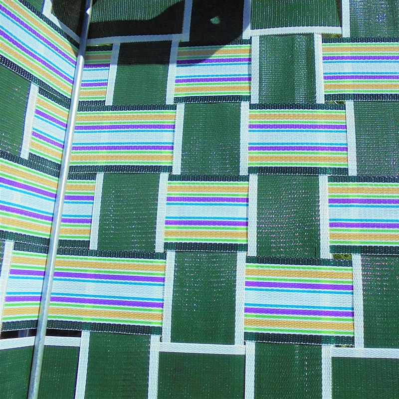 DIY Nylon Webbing Outdoor Customize Aluminum Metal Frame Webbed Beach Lawn Chairs Folding Web Patio Chair