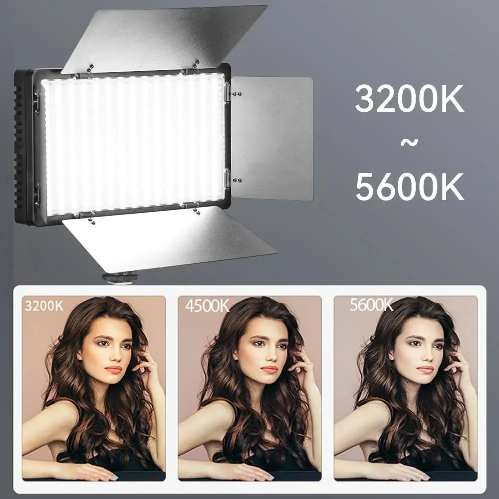 U600 Dimmable LED RGB Ring Light Metal Studio Lighting for Video Photographic Live Streaming & Makeup for TikTok & Phone Use