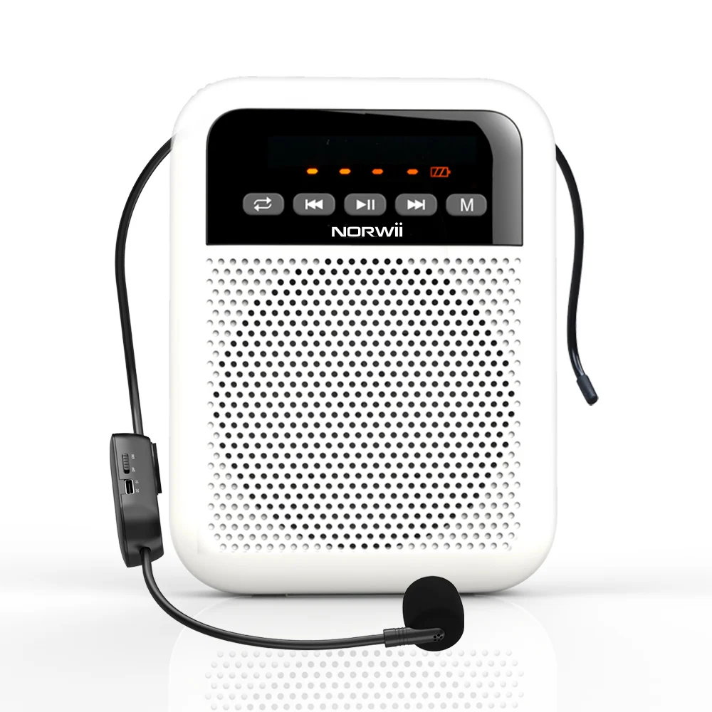 S330 Mini Amplifier with Microphone Portable Speaker Headphone Headset Teaching Voice Amplifier with Microphone for Tour Guide
