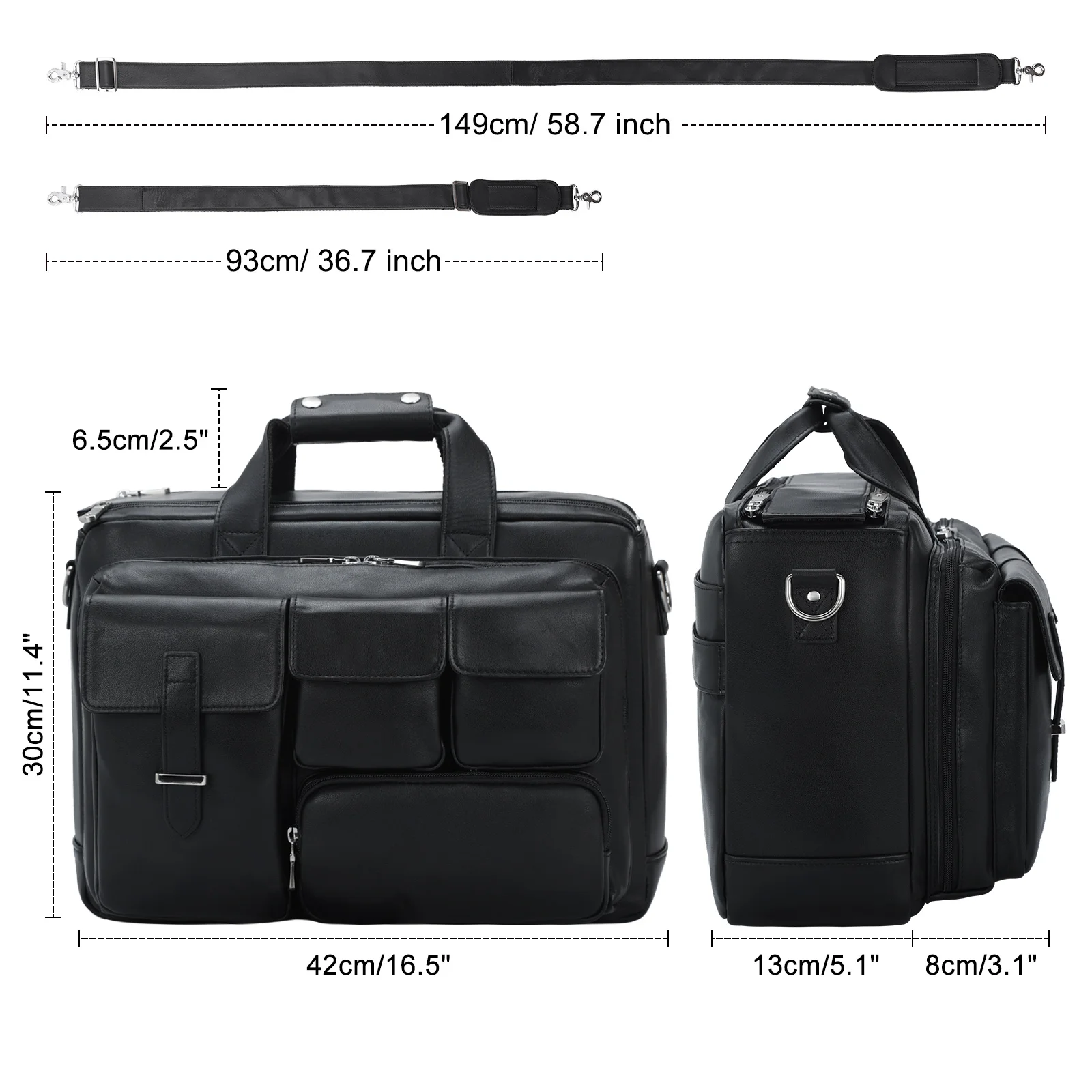 Customized Logo Laptop Men Briefcase Cow Leather Handbag Large Capacity Men Retro Business Laptop Briefcase