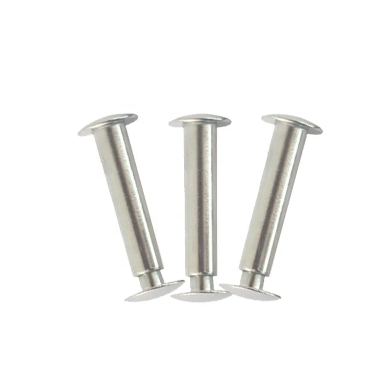 Stainless Steel Push Pin Flat Round Head Semitubular Rivet Suitcase