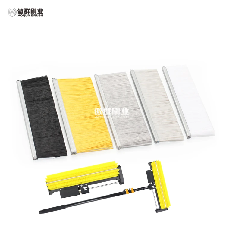 400MM Solar Panel Cleaning Washing Machine Automatic Brush Solar Panel Cleaning Equipment With Lithium Battery Back up