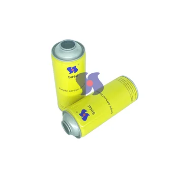 Transparent Printing Empty Tin Can Gas Canister with Aerosol Valve