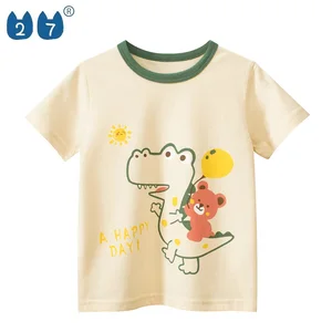 Fashion Short Sleeve T-shirt for Boys Cartoon Pattern Summer Kids Tops Baby T-shirt