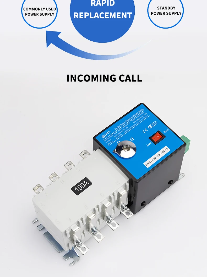 Automatic Generator Transfer Switch Change Over Switch Dual Power ...