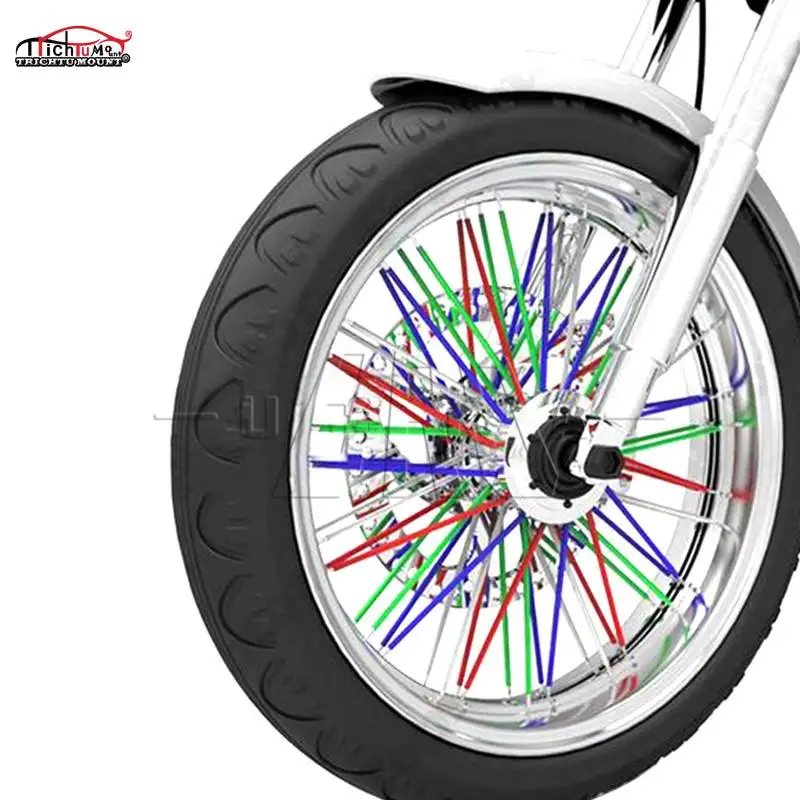 235mm Universal Motocross Dirt Bike Enduro Wheel Rims Spoke Wraps Skins Covers 