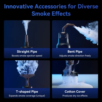 Telesin Dry Ice Smoke Photography Effect with Remote Control for Portrait Photography Film 40W Portable Fog Smoke Machine detail image