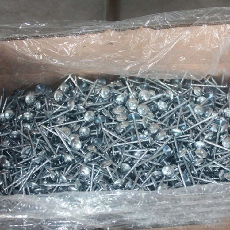 75mm 90mm 120mm Galvanized Ibr Roofing Nail / Combined Roofing Screw With Washer Assembled Roof