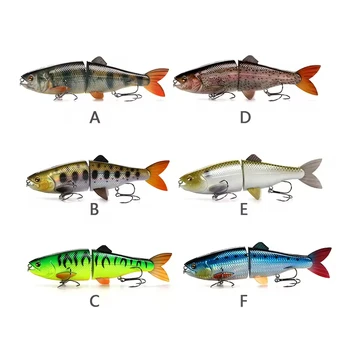 Cheery Gliding Bait Jointed Swimming Lure with Hook for Trolling Suit Jig Bait Fishing Kit for Perch and Bream in River – Metal Jig – view 5