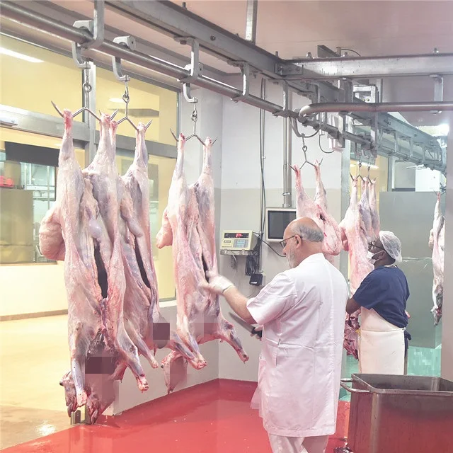 Sheep skin peeling machine for goat slaughterhouse, efficient lamb skin removal equipment