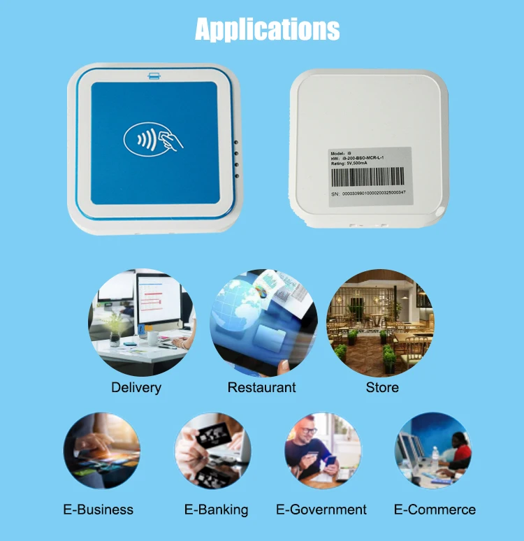 Pci Emv Ios/android Smart Credit Mpos Msr&ic&nfc Card Reader For Bank