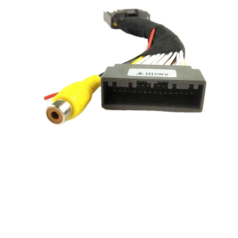 Video Convert Cable 12v Reverse Camera for Honda Crv Oem Radio Rear View Camera Input