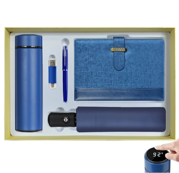 2024 New Releases Business Practical Insulation Cup Notebook Set Umbrella Hand Gift Opening Celebration Festival Souvenir