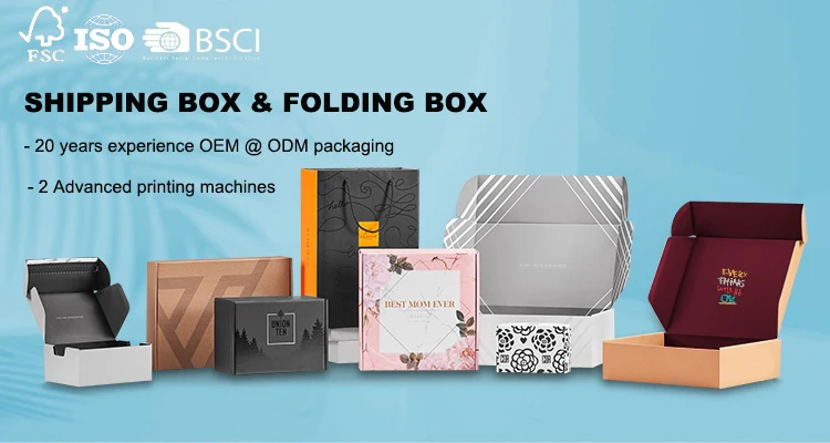 Eco Friendly Recyclable E Flute Corrugated Material Custom Printing Shipping Mailers Box