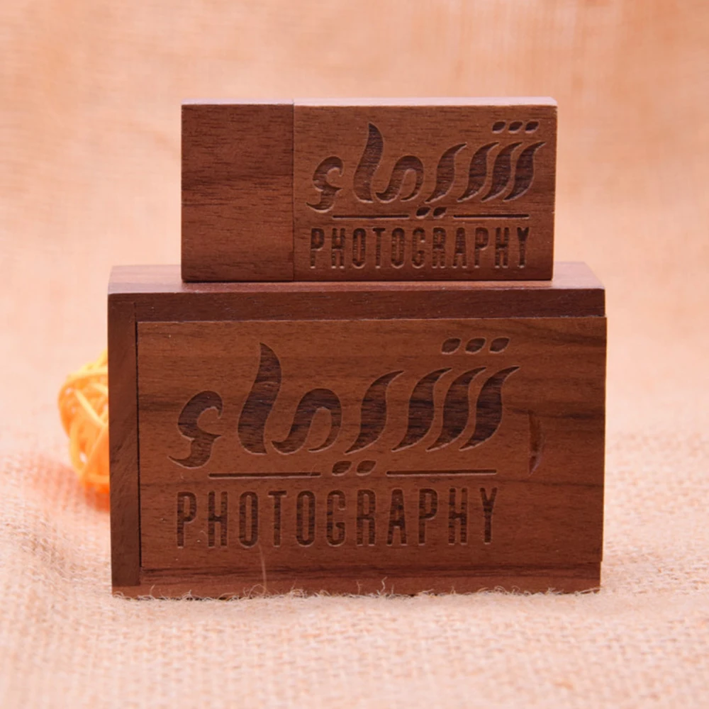 Customs logo wooden USB Flash Drive 64 Gb Thumbdrive Flash Memory Stick 1GB 2GB Pen Drive 16GB 4GB 8GB Pendrive 32gb - ANKUX.COM