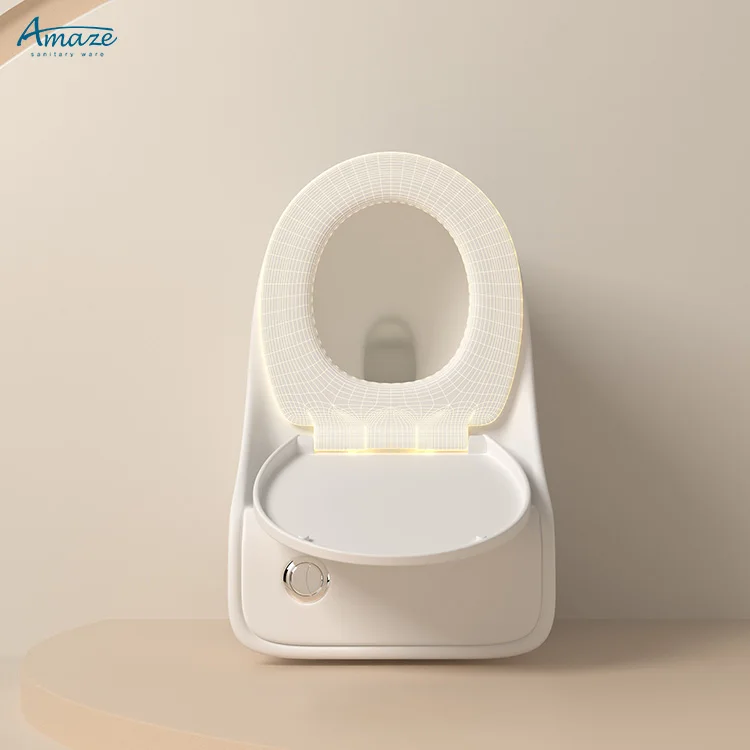 Amaze light luxury modern creative small household flush toilet custom color bathroom siphon type ceramic toilet supplier