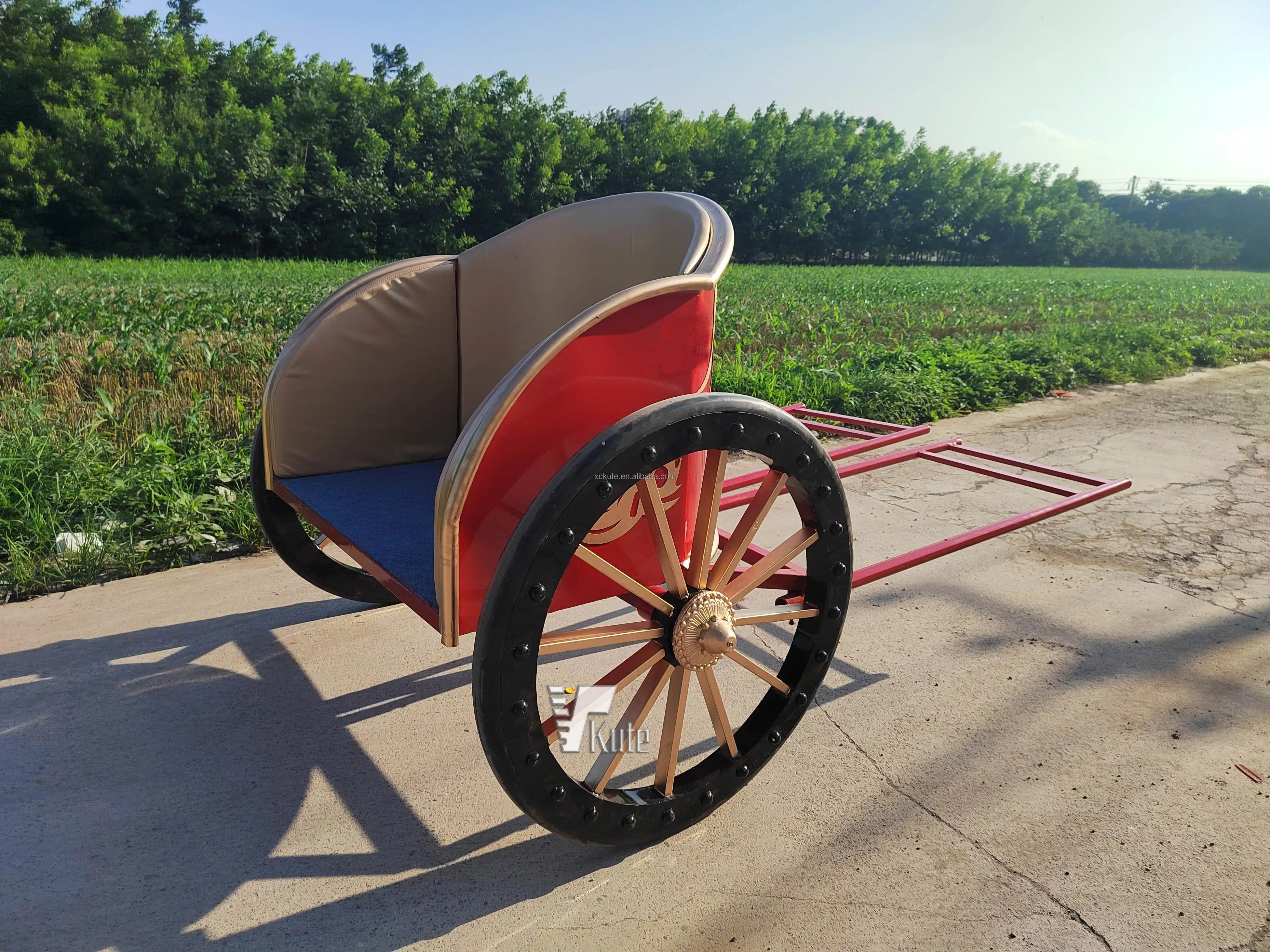 Two Wheel Chariot with Fast Shipping Classic Horse Wagon Pony Carriage for Sale