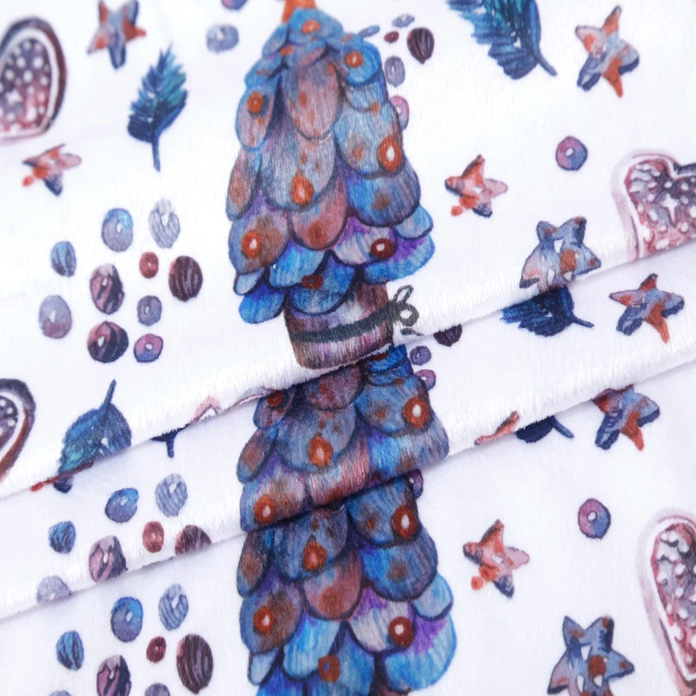 100 Polyester Custom Digital Printed Design Smooth Minky Fabric Wholesale For Baby Blanket Buy