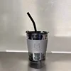 Deer-shaped medium-sized smoky gray glass - 350ml