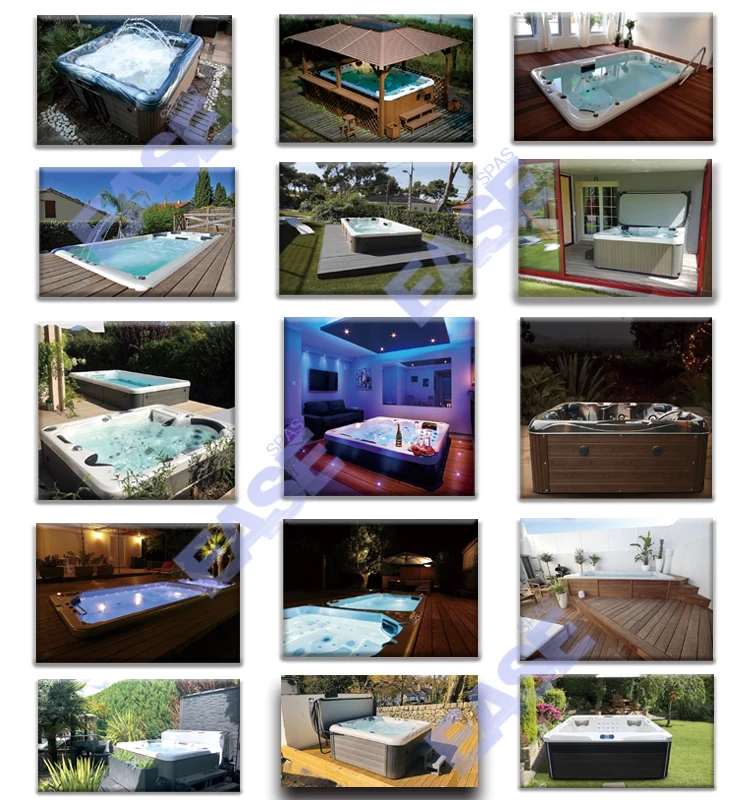 5-Person Acrylic Hot Tub with 77 Total Jets and 3KW Heater for Ultimate Relaxation