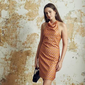 Women's 2026 Sleeveless Backless Mini Dress Tight Fitting with Strapless Pleated Collar Natural Waistline Sexy Girl's Wholesale