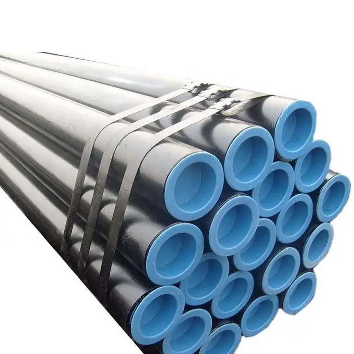 Top Quality ASTM A53 A36 A106 API 5L GR.B Seamless Carbon Steel Pipe Round Tube Factory