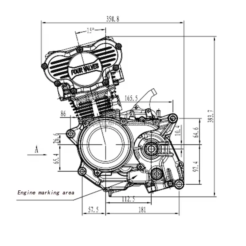 Zongshen HY50 Engine - Reliable 4 Stroke Double Camshaft