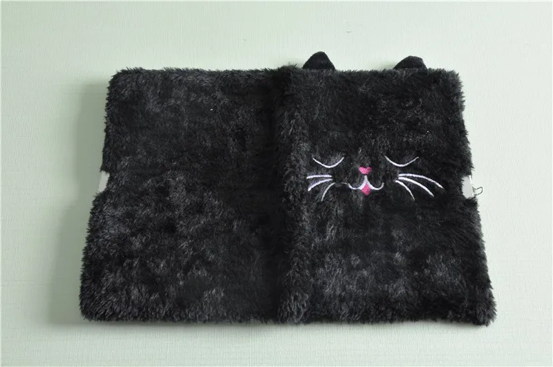 Mr. Wonderful Cahier A5 Peluche Chat - Cahier 160 Pages Blanches Reliure Cousue