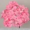 Ramo de hortensias de lana de 7 cabezas de color rosa intenso
