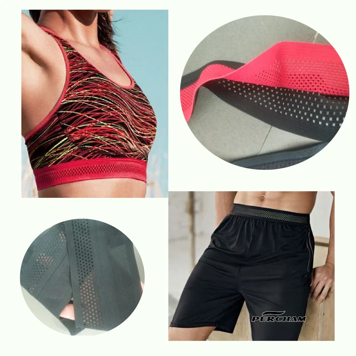 Mesh Webbing Supplier High Quality Quick Dry Breathable Multi Colors Fold Over Elastic Belt Waistband
