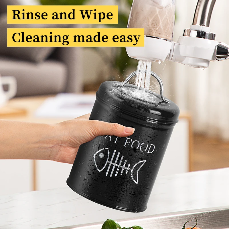 Factory Direct Sale Durable Galvanized Iron Storage Containers Set of 4 for Pet Clothes and Pet Food