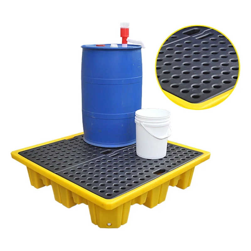 Factory Supply Heavy Duty Reusable Containment Tray Spill Pallet for Chemical Storage
