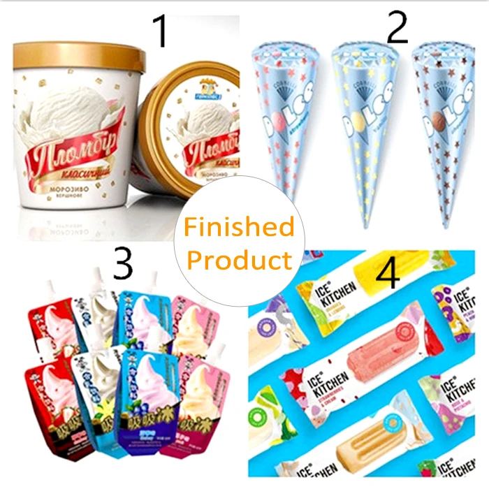 Neweek Industrial Customizable Automatic Stainless Steel Ice Cream Cone Cup Filling Sealing