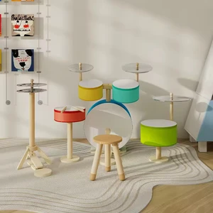 Montessori Educational Toy for Kids Small Wood Drum Kit Set Kids Learning Device for Play & Musical Instruments