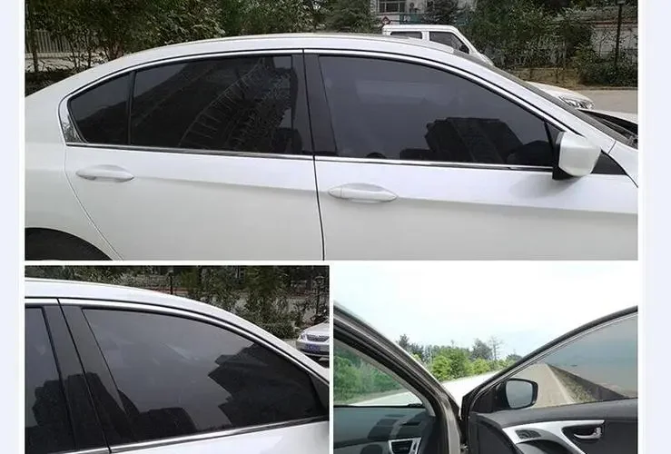 Lida Car Window Black Dyed 1.52*30m/roll Car Window Film Heat Blocking Scratch Resistant Car