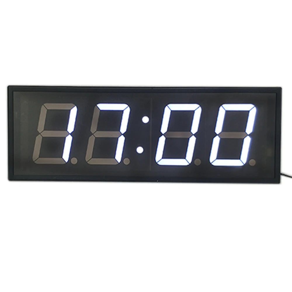 4 Inch 4 Digit Large Led Digital Wall Clock