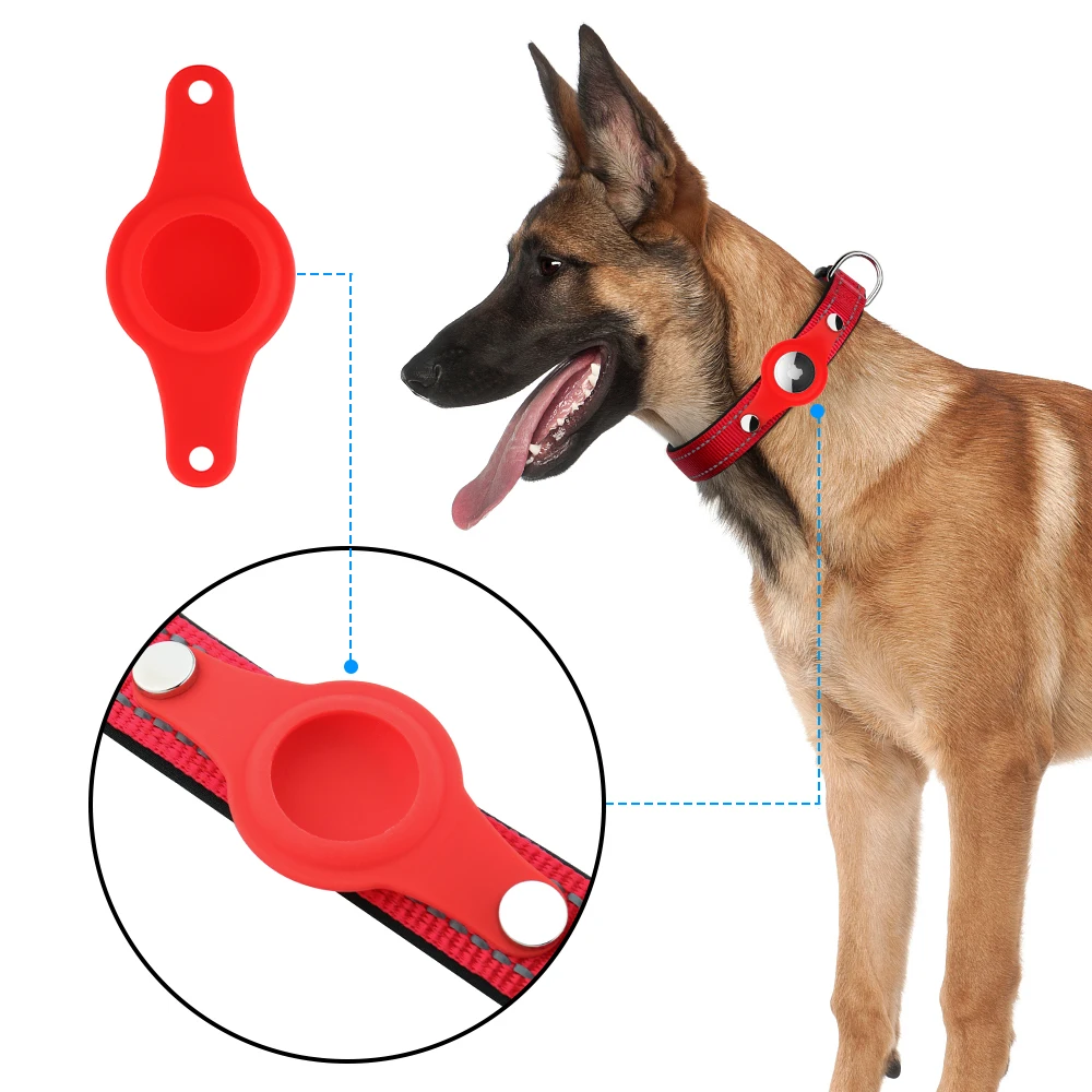 Antilost Cover Air Tags Holder Dog Collar For Pets Safety Scratchproof Cover Tracker Protected