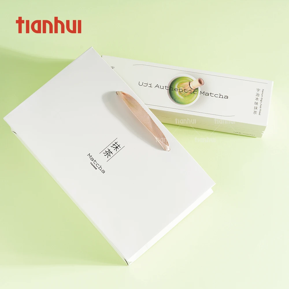 Kutia e Thjeshtë të Përkulshme me Zipper të Tianhui për Paketimin e Dhuratës së Setit të Matchas