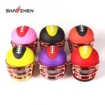 Creative Rugby Helmet Shaped Smoke Grinder 75mm Metal Creative 4-Layer Grinder,New Design Popular Smoke Tobacco Grinder