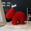 Red unicorn candle