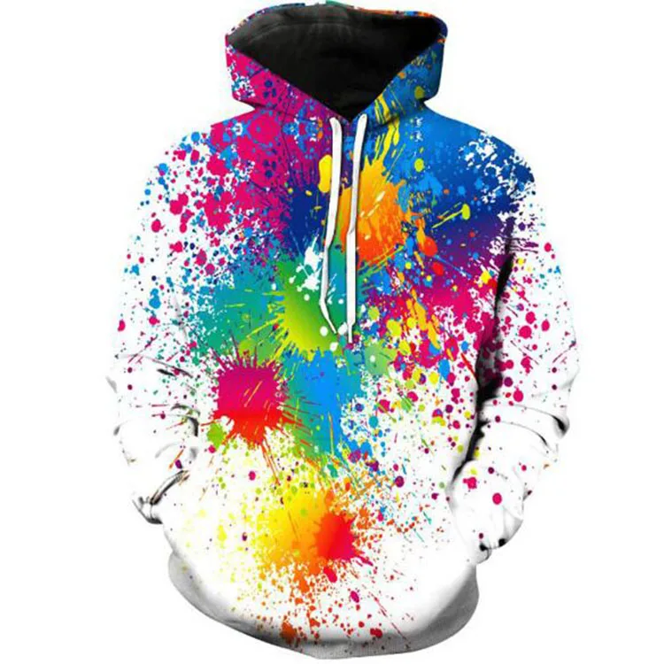 Style Mens Multi Coloured Hoodie Rainbow Hoodie Mens Cheap