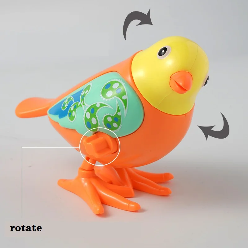 2023 оптовая продажа заводная Летающая Птица на цепочке прыгающая птица Весенняя игрушка для птиц поворотная