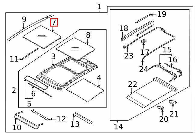 sumu出品 2021 NX4 HYUNDAI TUCSON SUV Middle Sunroof 81630N9000