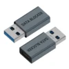 Type c Female to USB a Male Gray