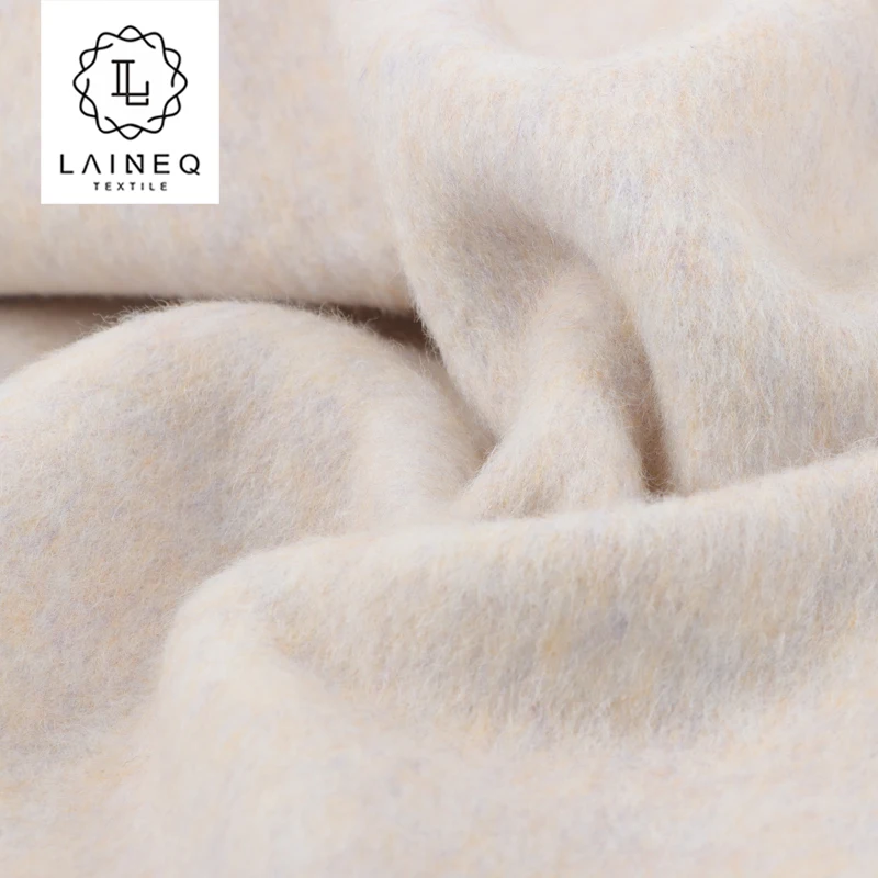 Легкое тепло: новый продукт 5% шерсти альпаки 95% двухлицый длинноволосый Альпака смешанный цвет шерстяной ткани для