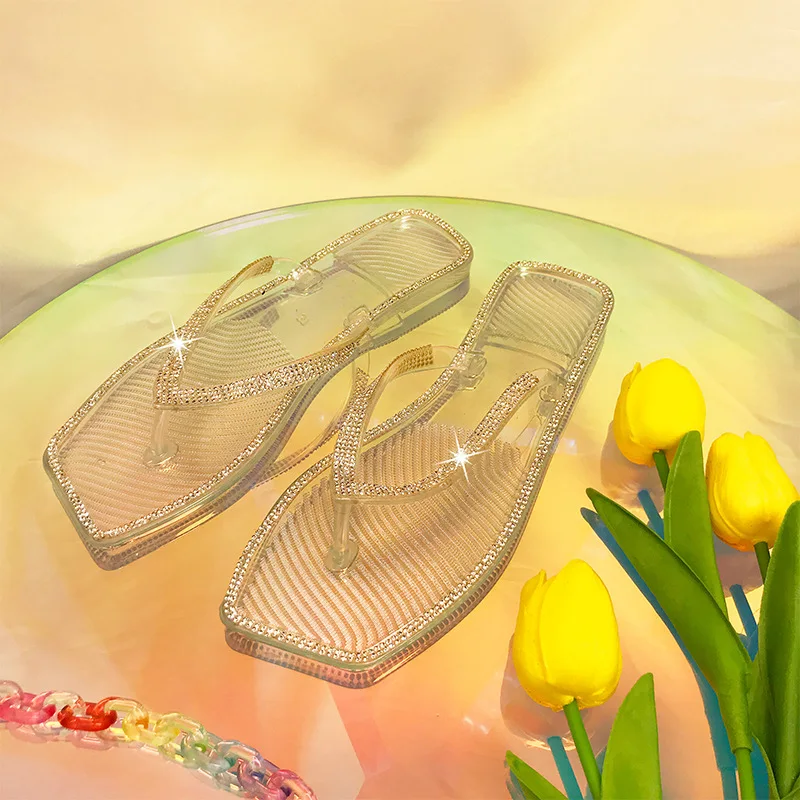 Clear plastic flip clearance flops