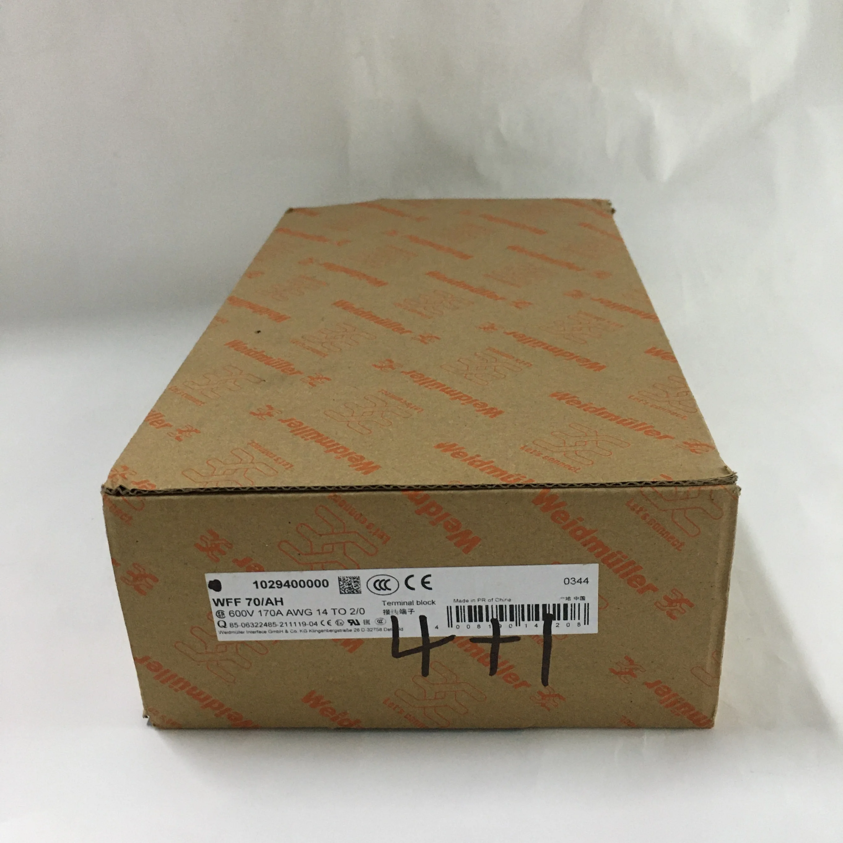 Weidmuller Feed-through terminal block WFF 70/AH 1029400000 Weidmuller Feed-through terminal block WFF 70/AH 1029400000