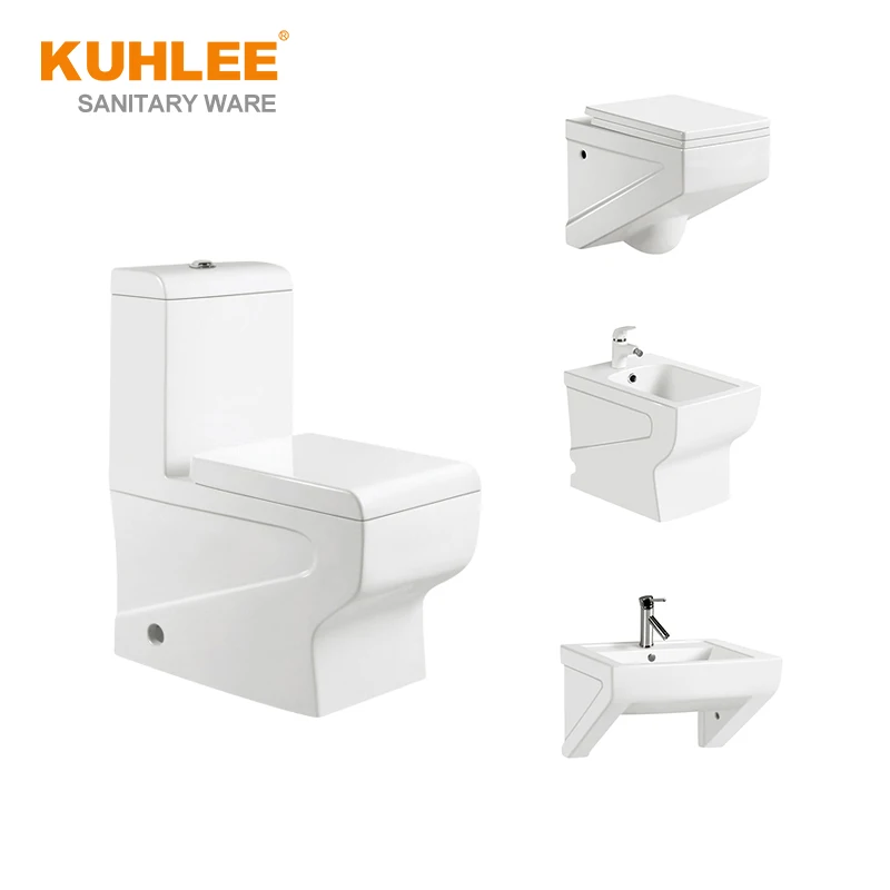 China Wholesale Complete Ceramic White Bathroom WC Sanitary Ware Set Toilet Suites
